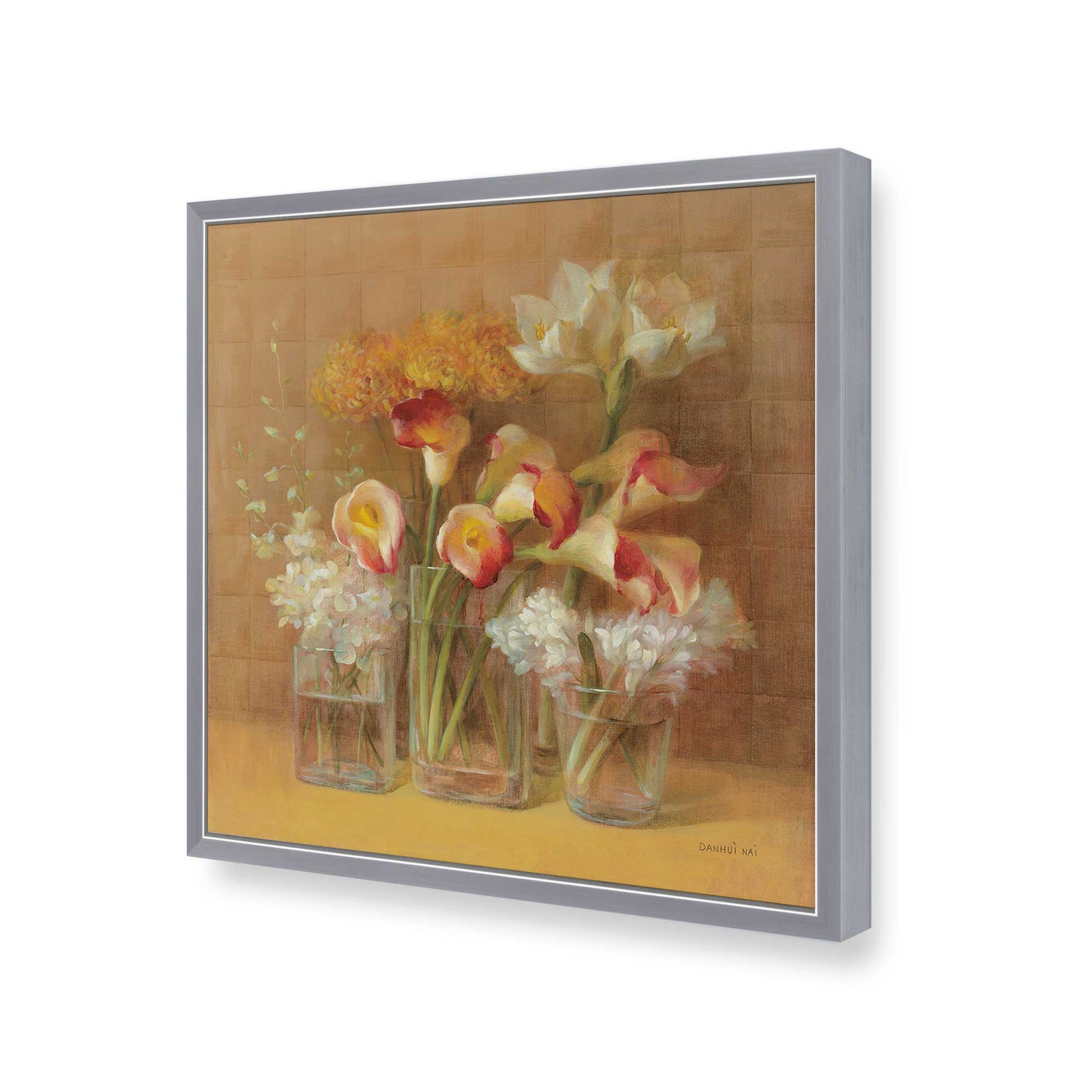[Color:Polished Chrome], Picture of art in a Polished Chrome frame of the corner