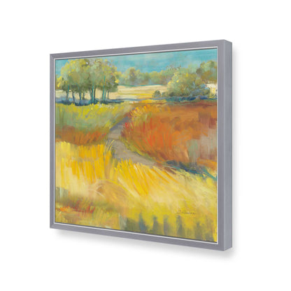 [Color:Polished Chrome], Picture of art in a Polished Chrome frame of the corner