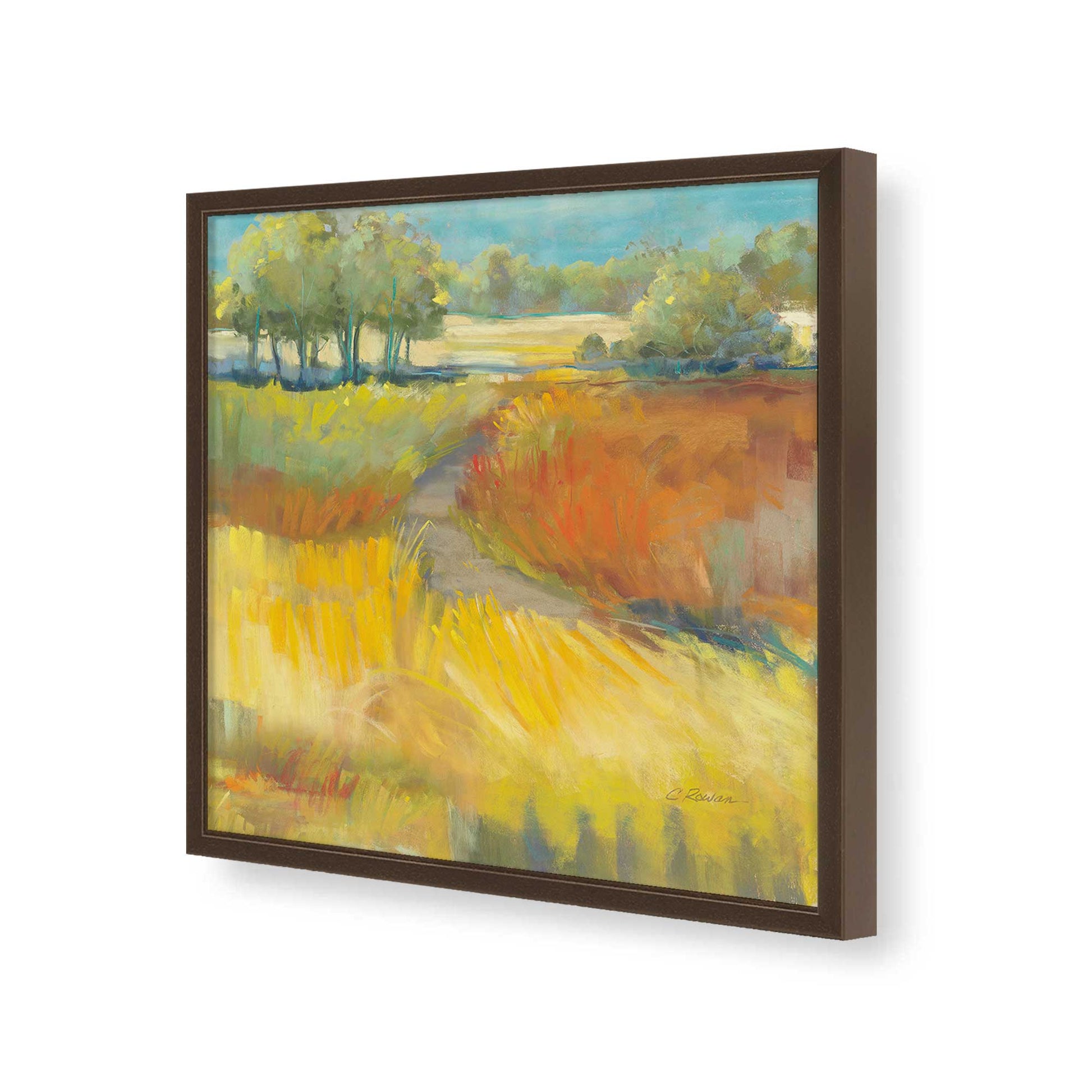 [Color:Espresso], Picture of art in a Espresso frame of the corner
