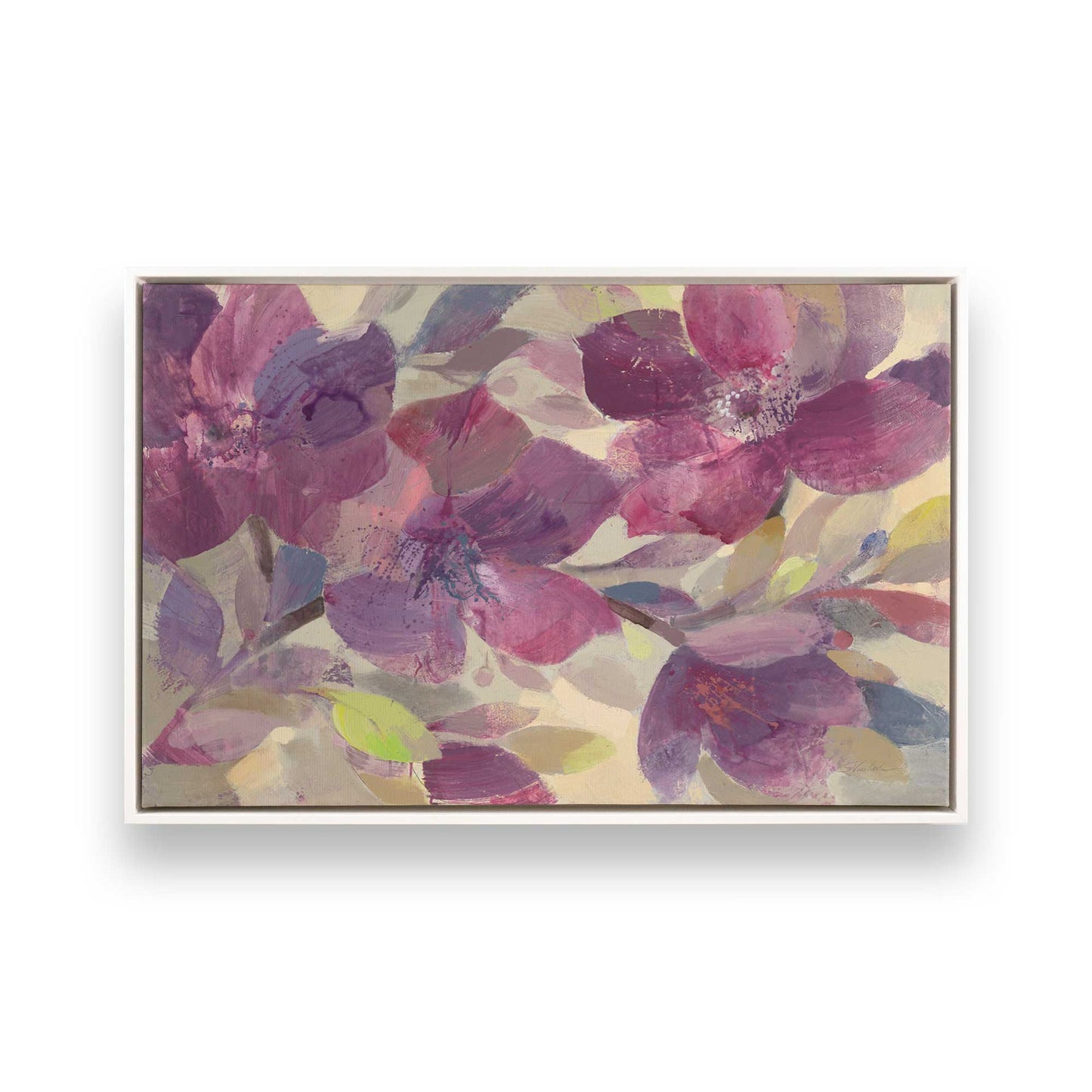 [Color:Opaque White], Picture of art in a White frame