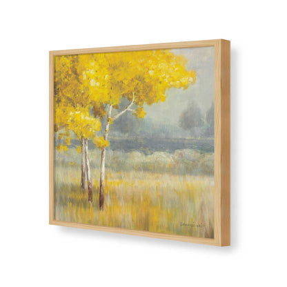 [Color:American Maple], Picture of art in a American Maple frame of the corner
