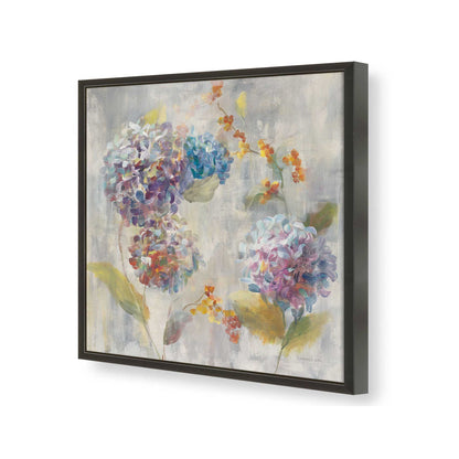 [Color:Satin Black], Picture of art in a Satin Black frame of the corner