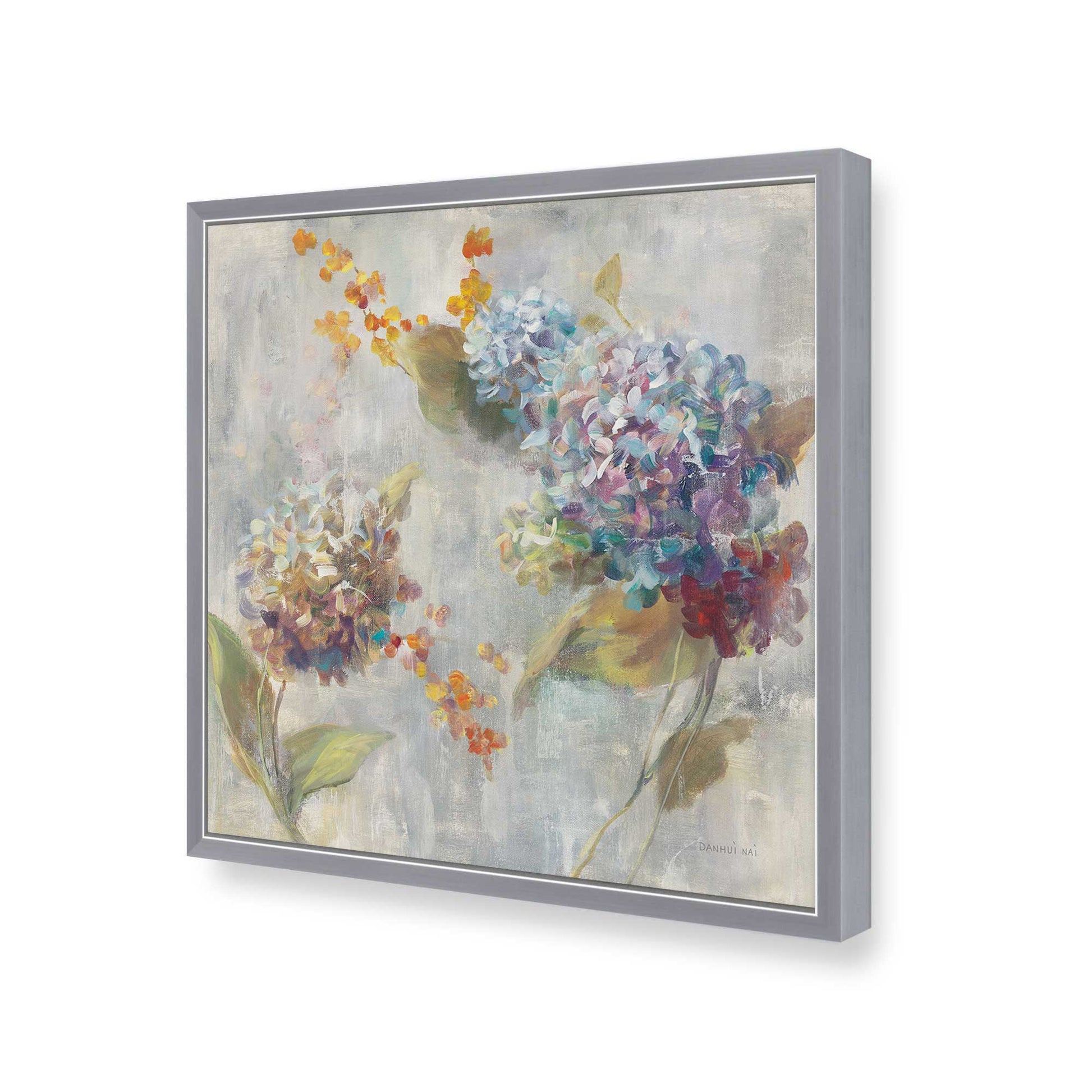 [Color:Polished Chrome], Picture of art in a Polished Chrome frame of the corner