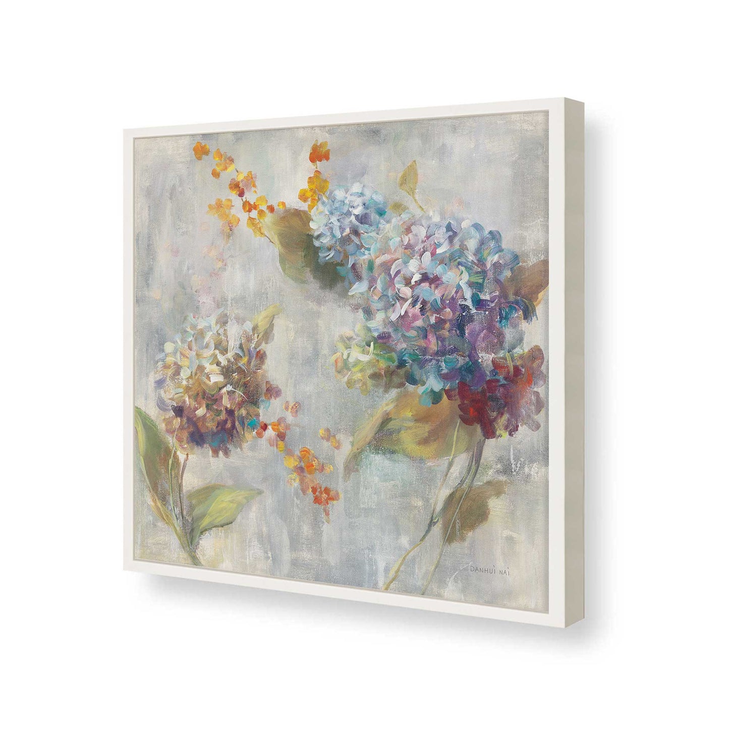 [Color:Opaque White], Picture of art in a Opaque White frame of the corner