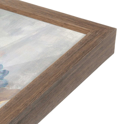 [Color:Walnut], Picture of art in a Walnut frame at an angle