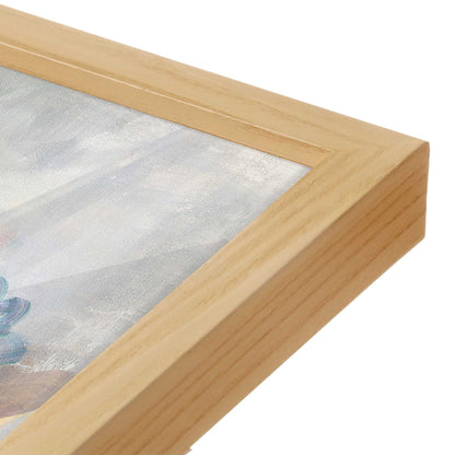 [Color:American Maple], Picture of art in a American Maple frame at an angle