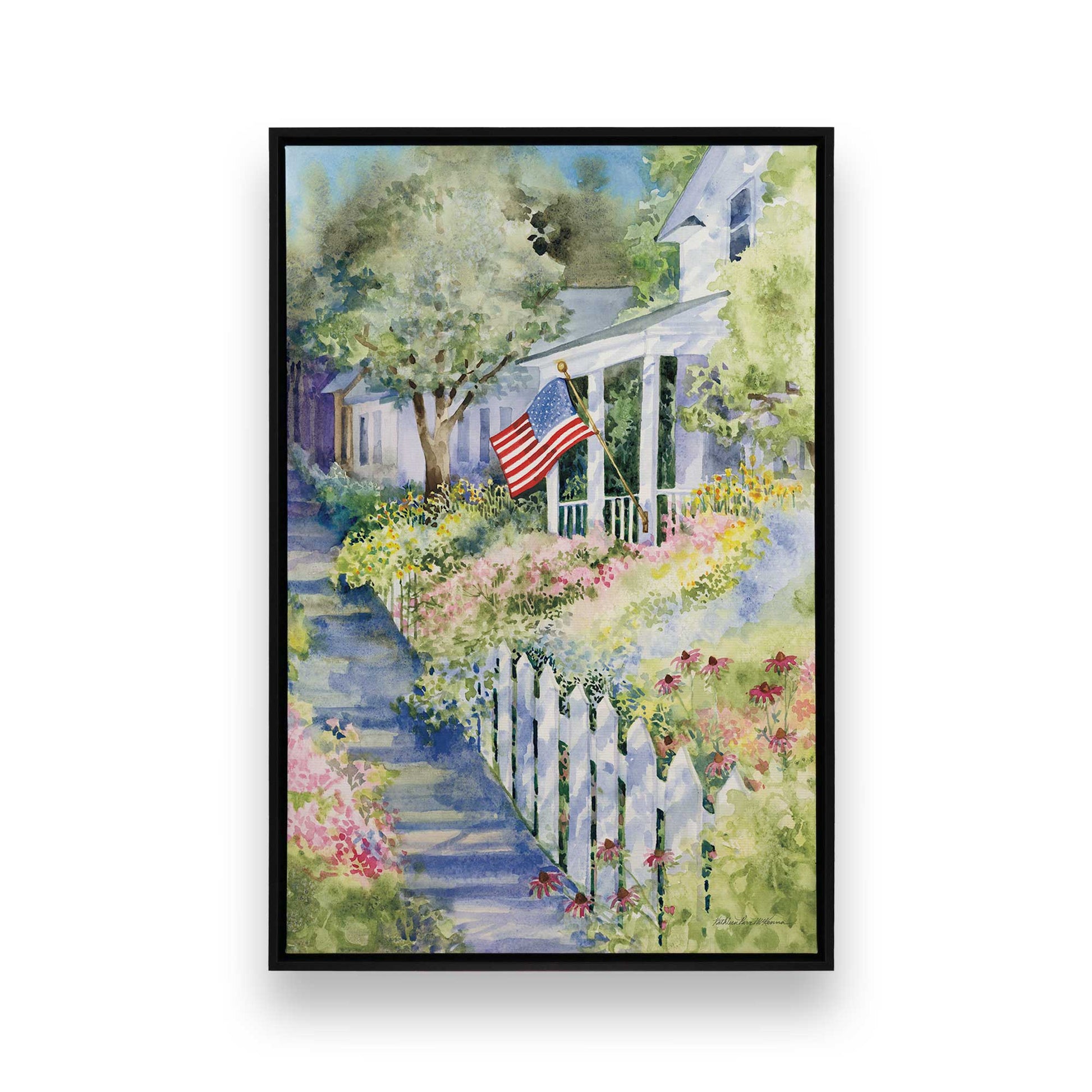 [Color:Satin Black], Picture of art in a Satin Black frame