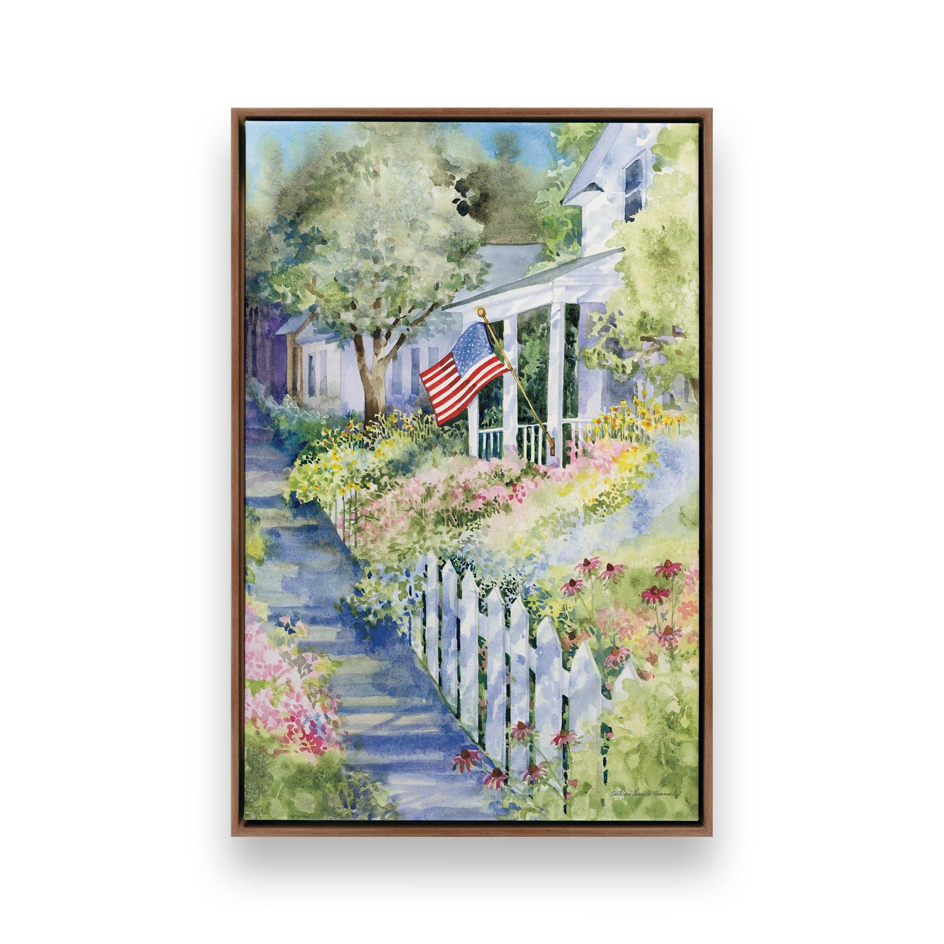 [Color:Walnut], Picture of art in a Walnut frame