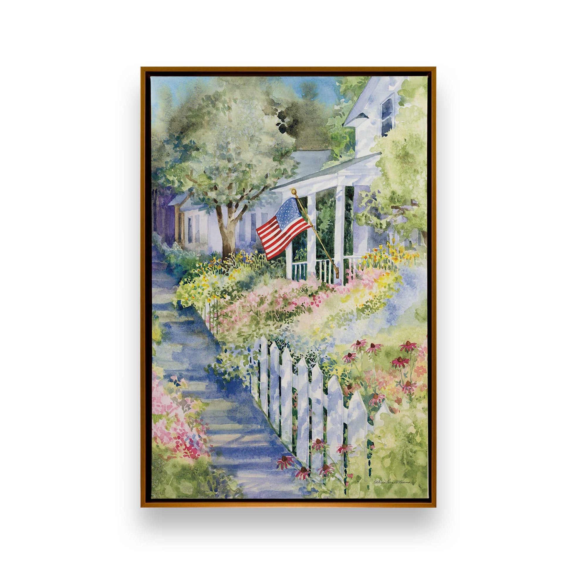 [Color:Polished Gold], Picture of art in a Polished Gold frame