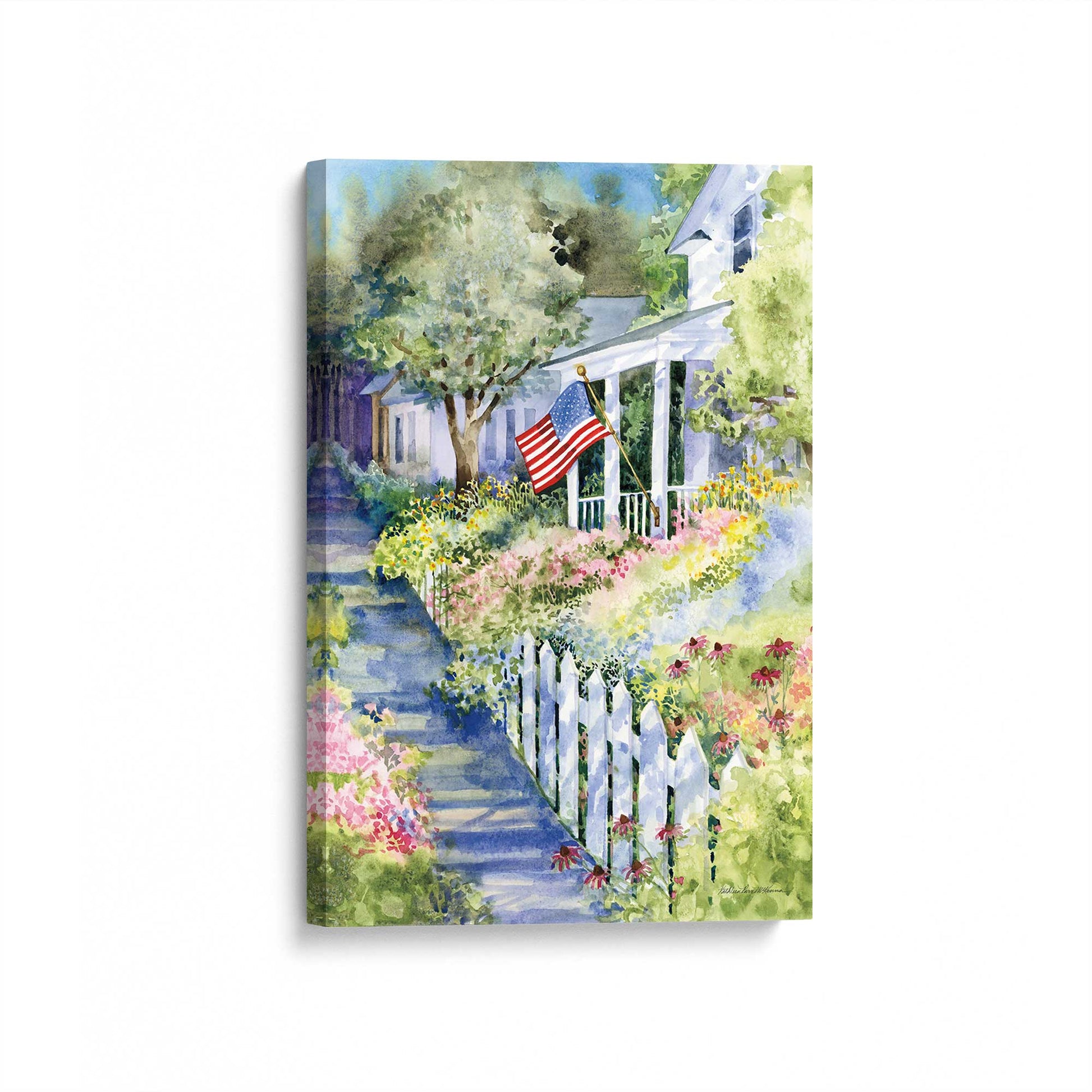 [Color:Stretched Canvas], Picture of art at an angle