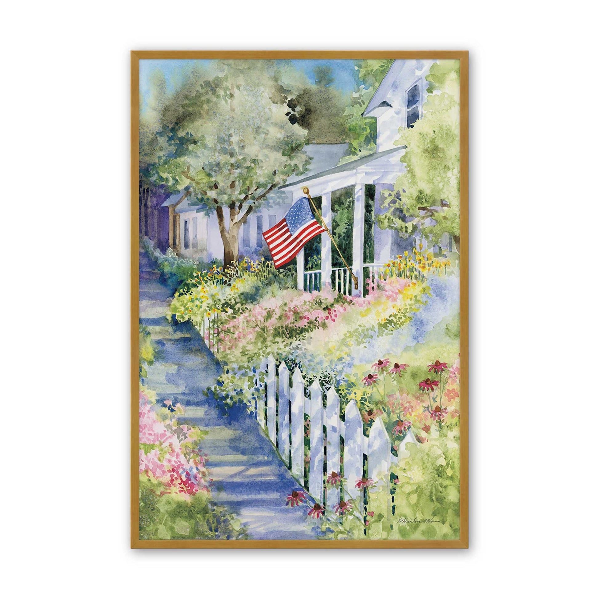 [Color:Polished Gold], Picture of art in a Polished Gold frame