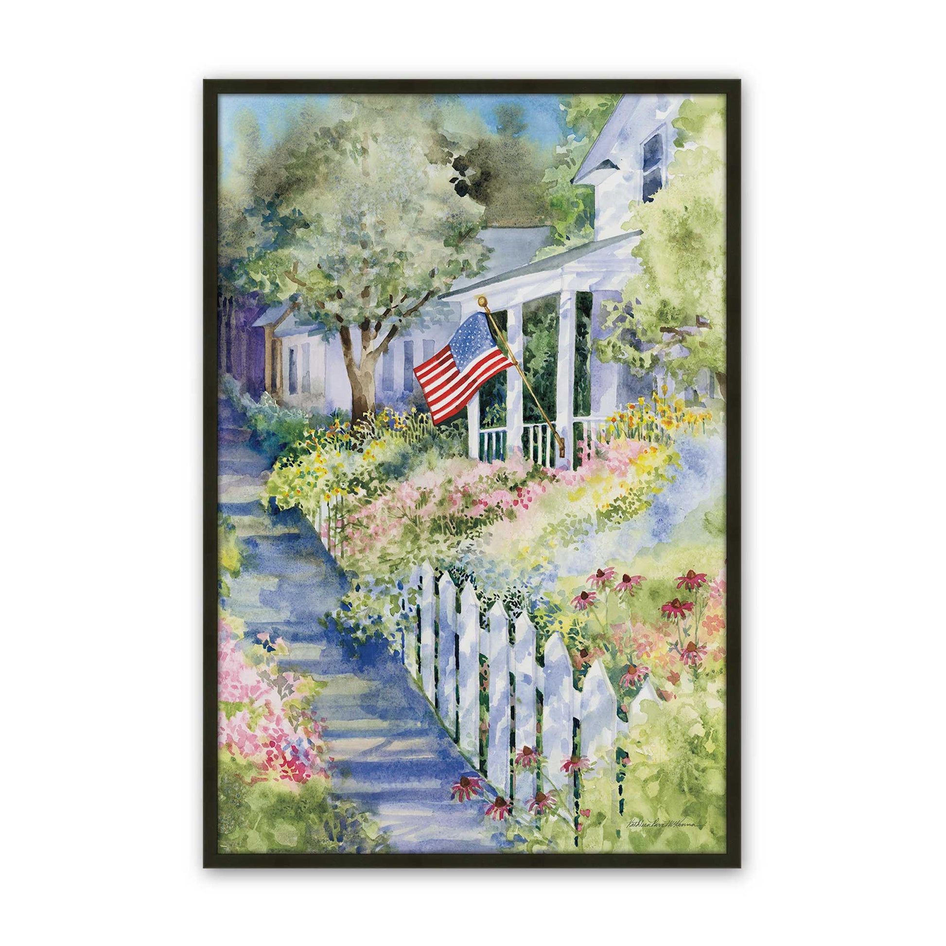[Color:Satin Black], Picture of art in a Satin Black frame