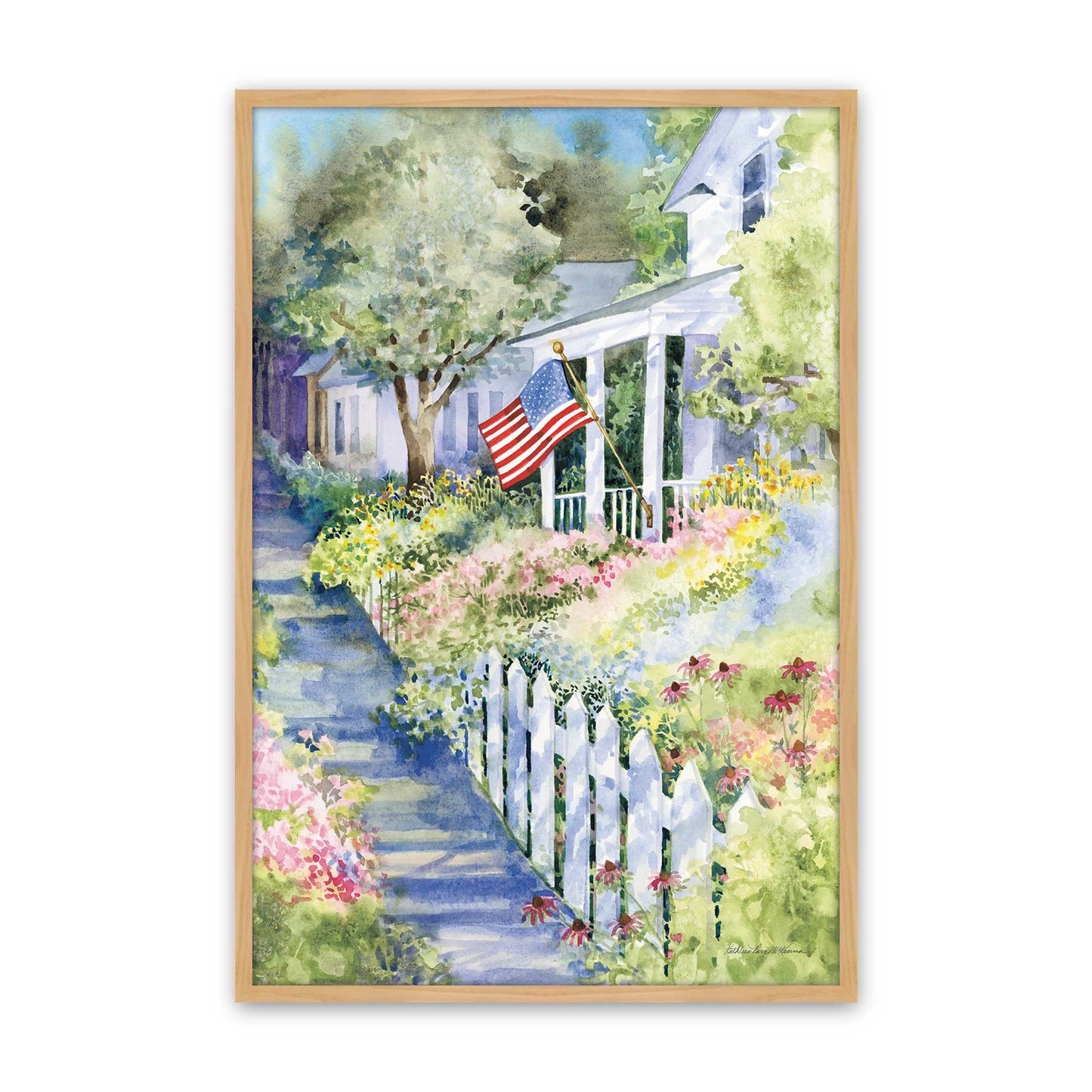 [Color:American Maple], Picture of art in a American Maple frame