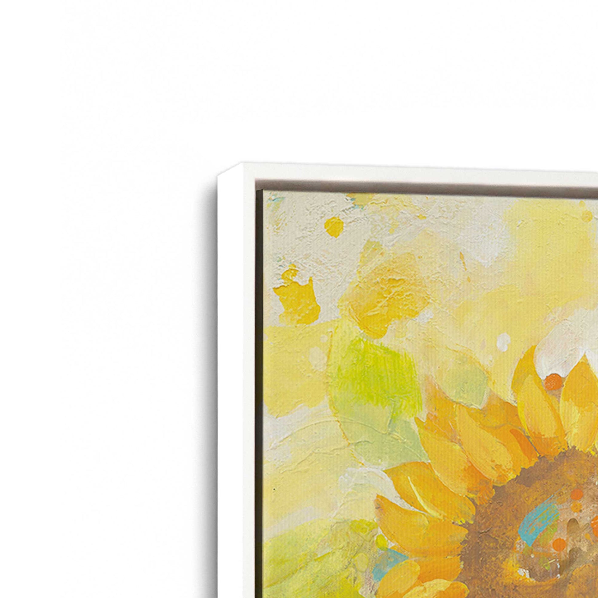 [Color:Opaque White], Picture of art in a White frame at an angle