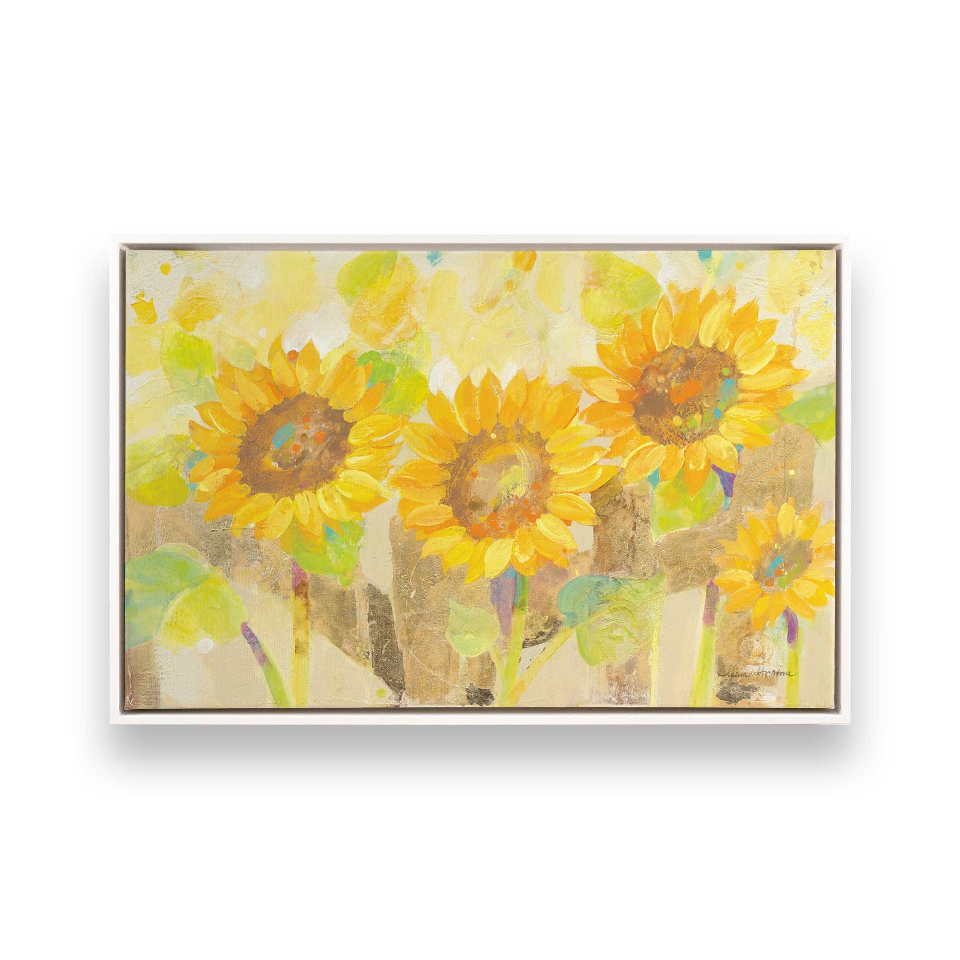 [Color:Opaque White], Picture of art in a White frame