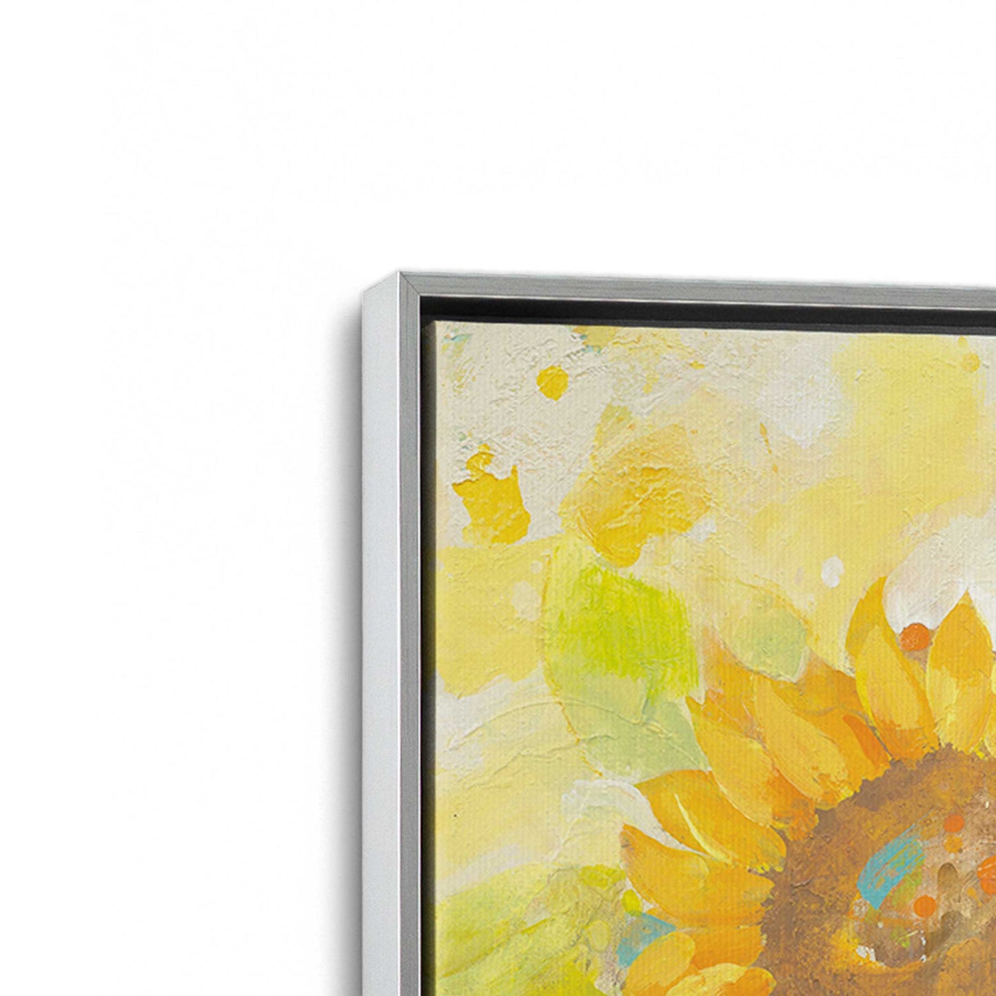 [Color:Polished Chrome], Picture of art in a Polished Chrome frame at an angle