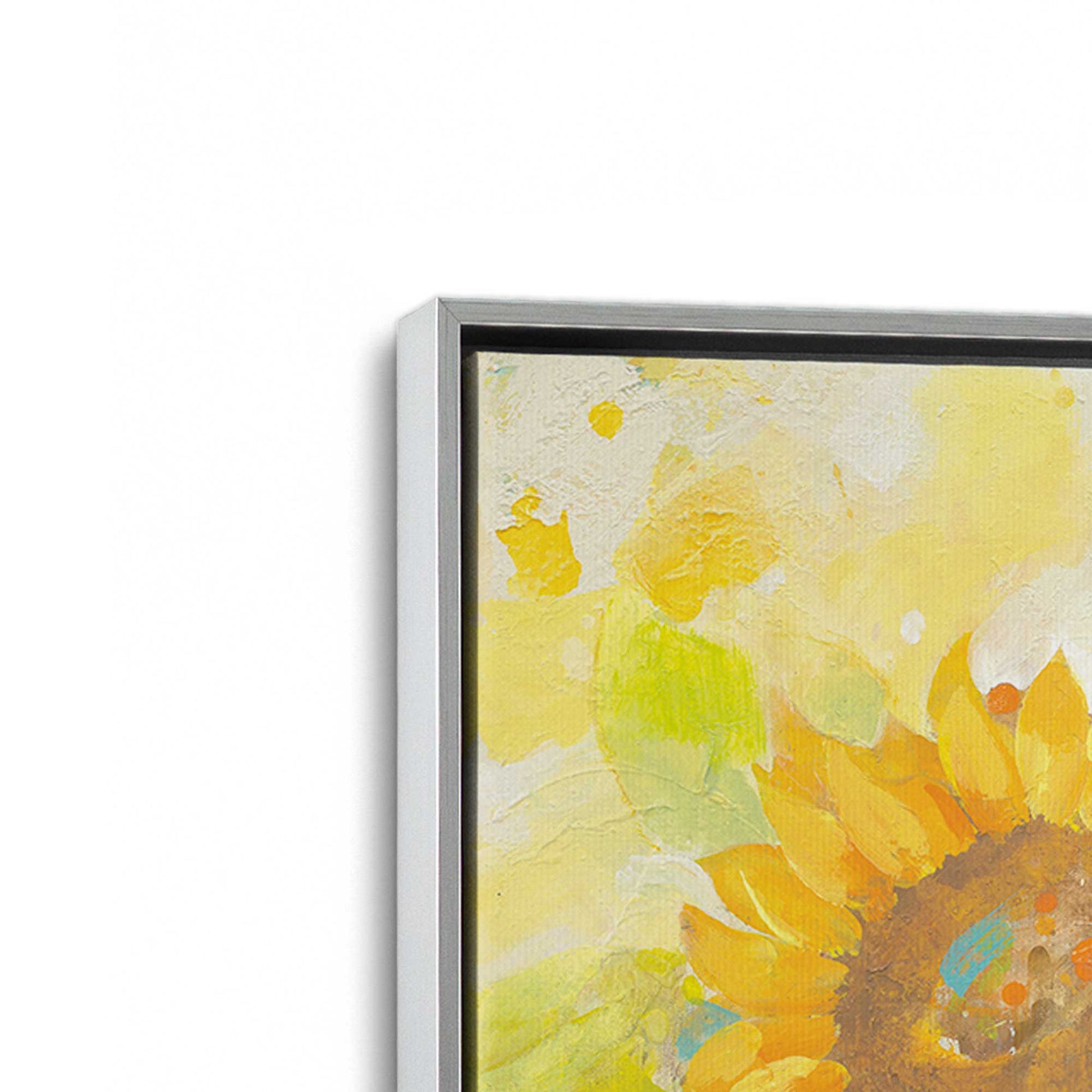 [Color:Polished Chrome], Picture of art in a Polished Chrome frame at an angle