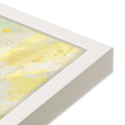 [Color:Opaque White], Picture of art in a Opaque White frame at an angle