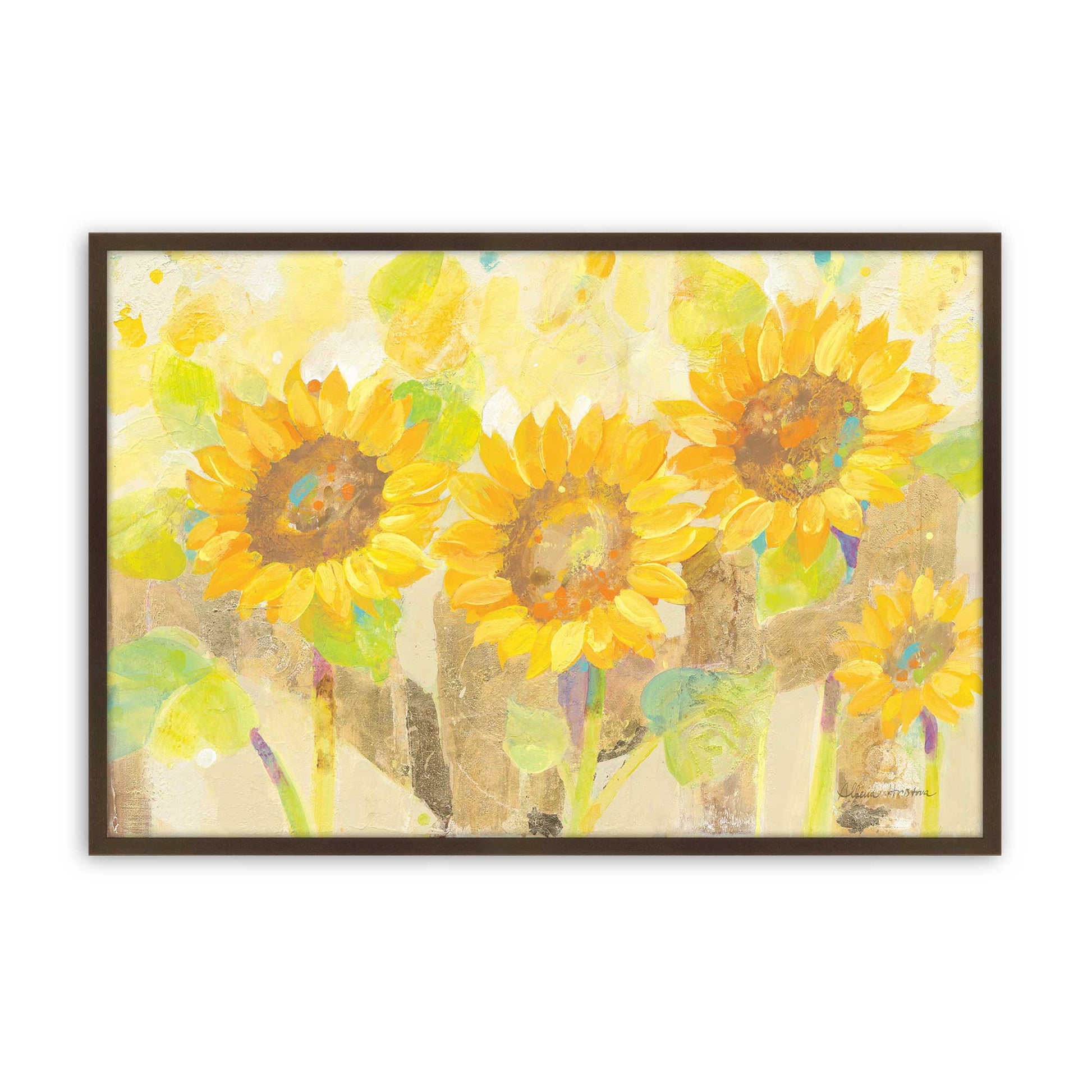[Color:Brown], Picture of art in a Brown frame