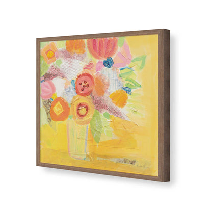 [Color:Walnut], Picture of art in a Walnut frame of the corner