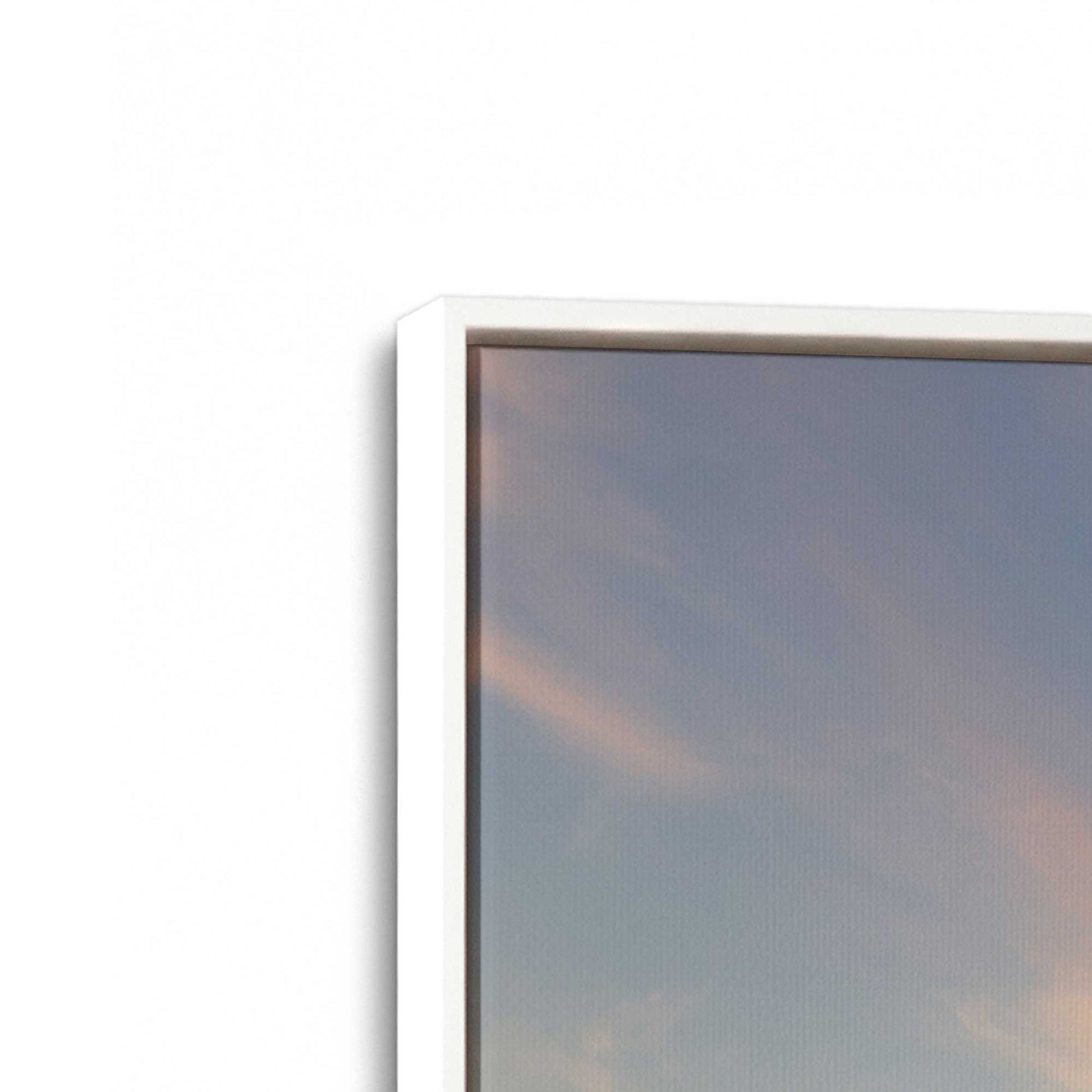 [Color:Opaque White], Picture of art in a White frame at an angle
