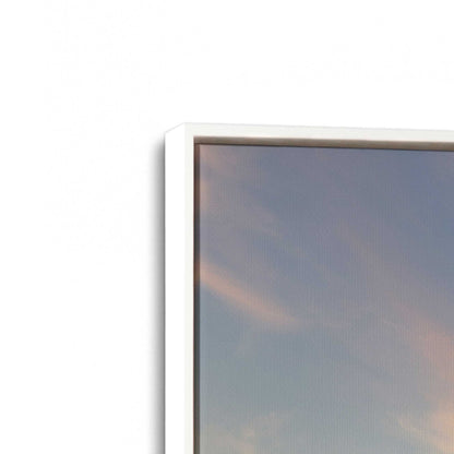 [Color:Opaque White], Picture of art in a White frame at an angle