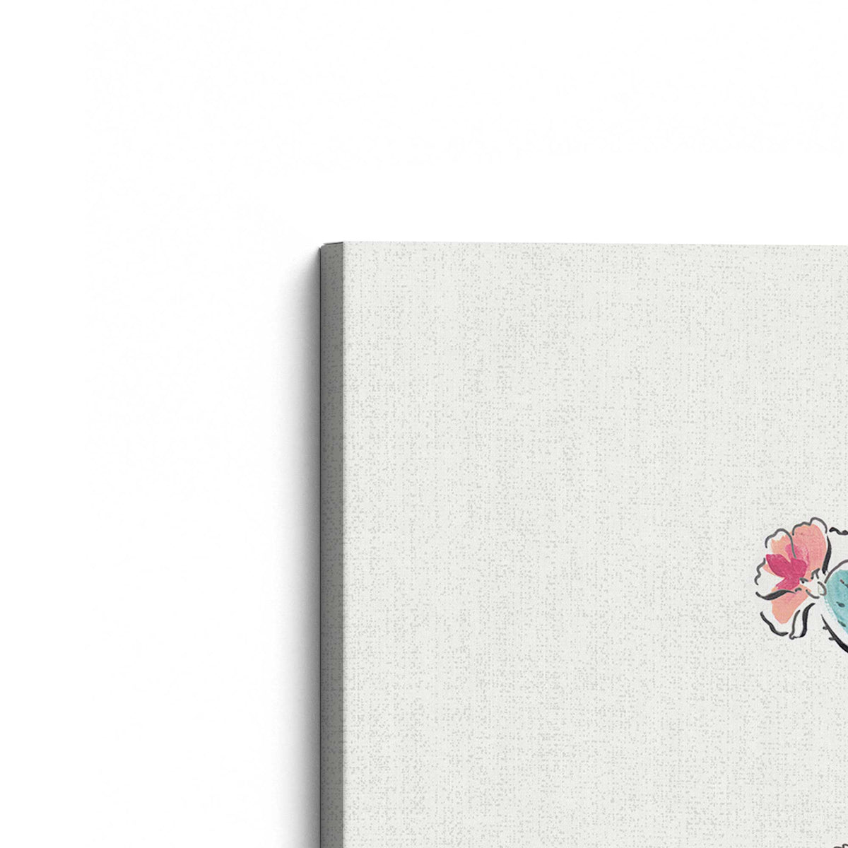 [Color:Stretched Canvas], Picture of the corner of the art