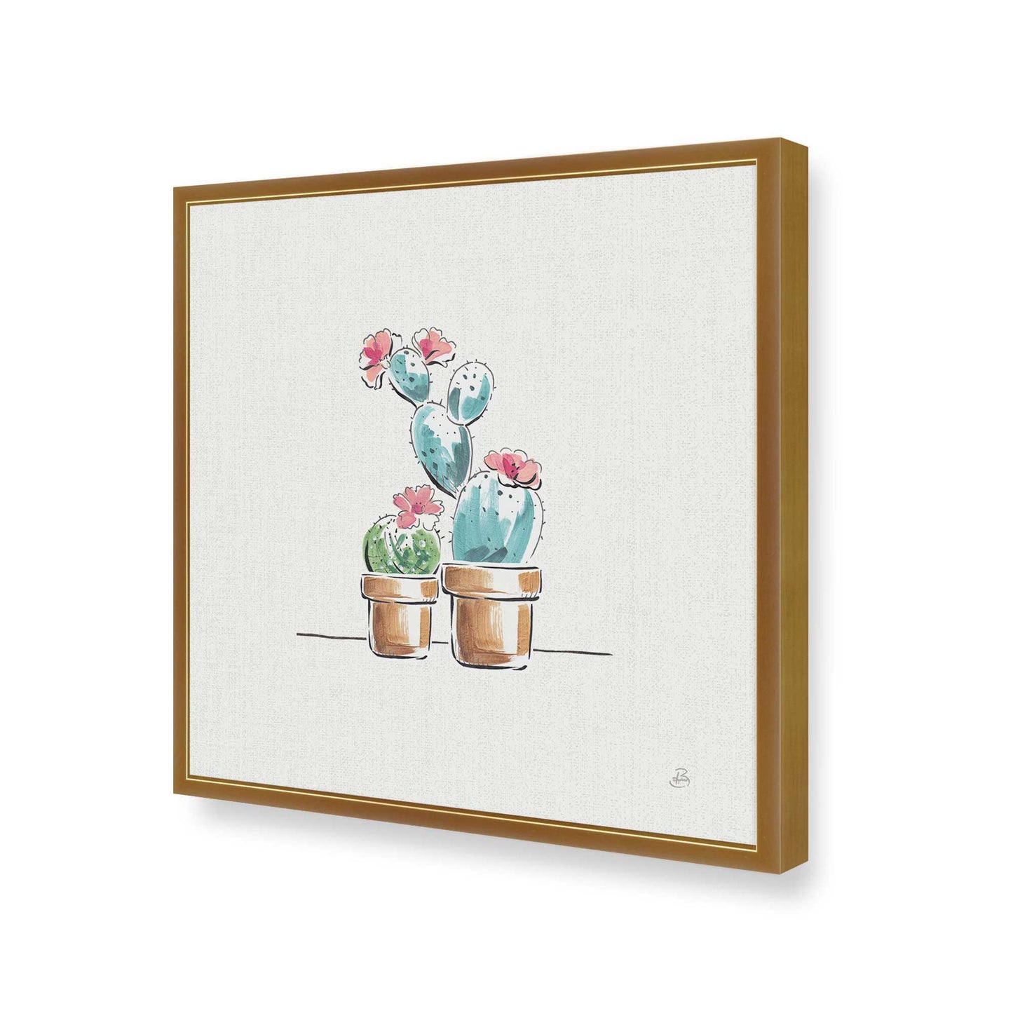 [Color:Polished Gold], Picture of art in a Polished Gold frame of the corner