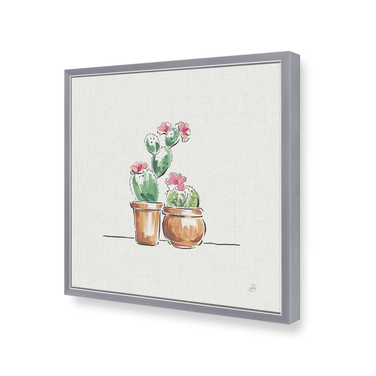 [Color:Polished Chrome], Picture of art in a Polished Chrome frame of the corner