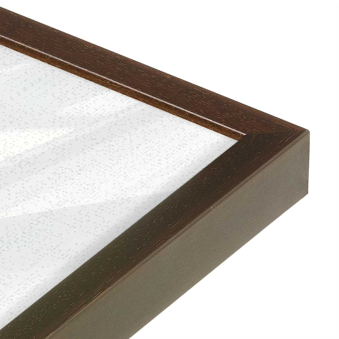 [Color:Espresso], Picture of art in a Espresso frame at an angle