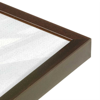 [Color:Espresso], Picture of art in a Espresso frame at an angle