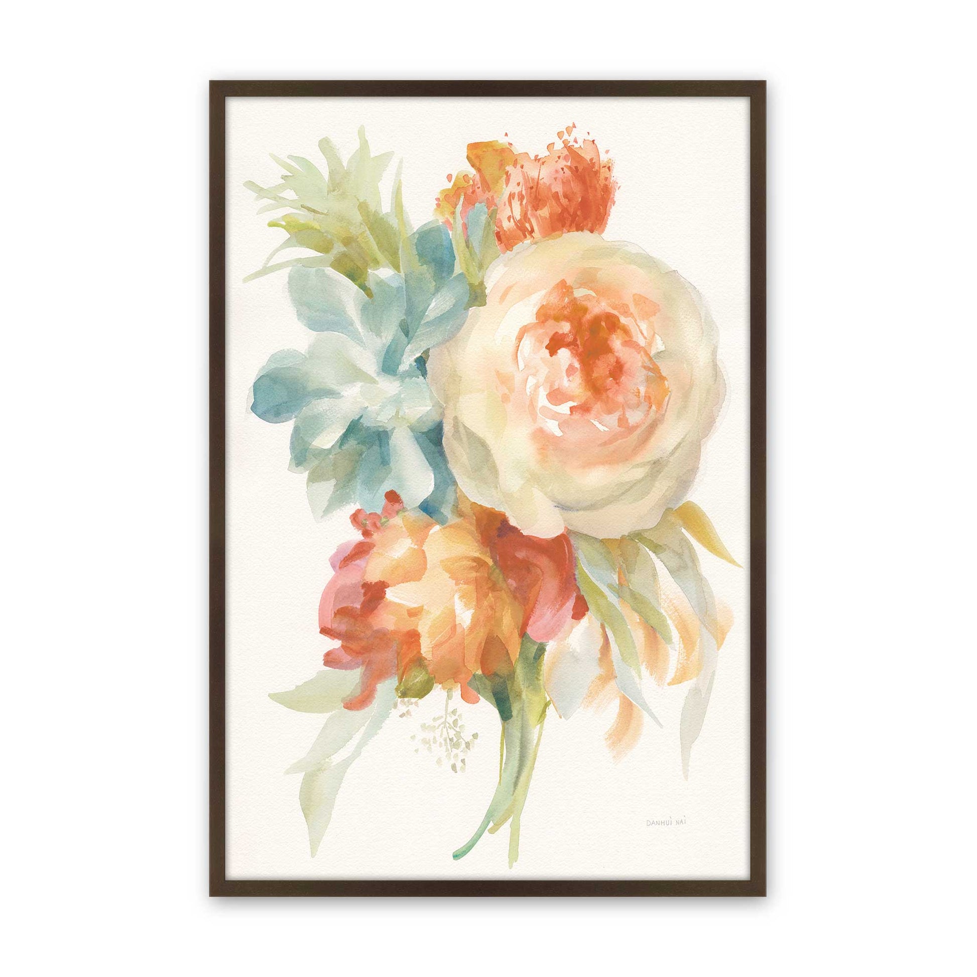 [Color:Brown], Picture of art in a Brown frame