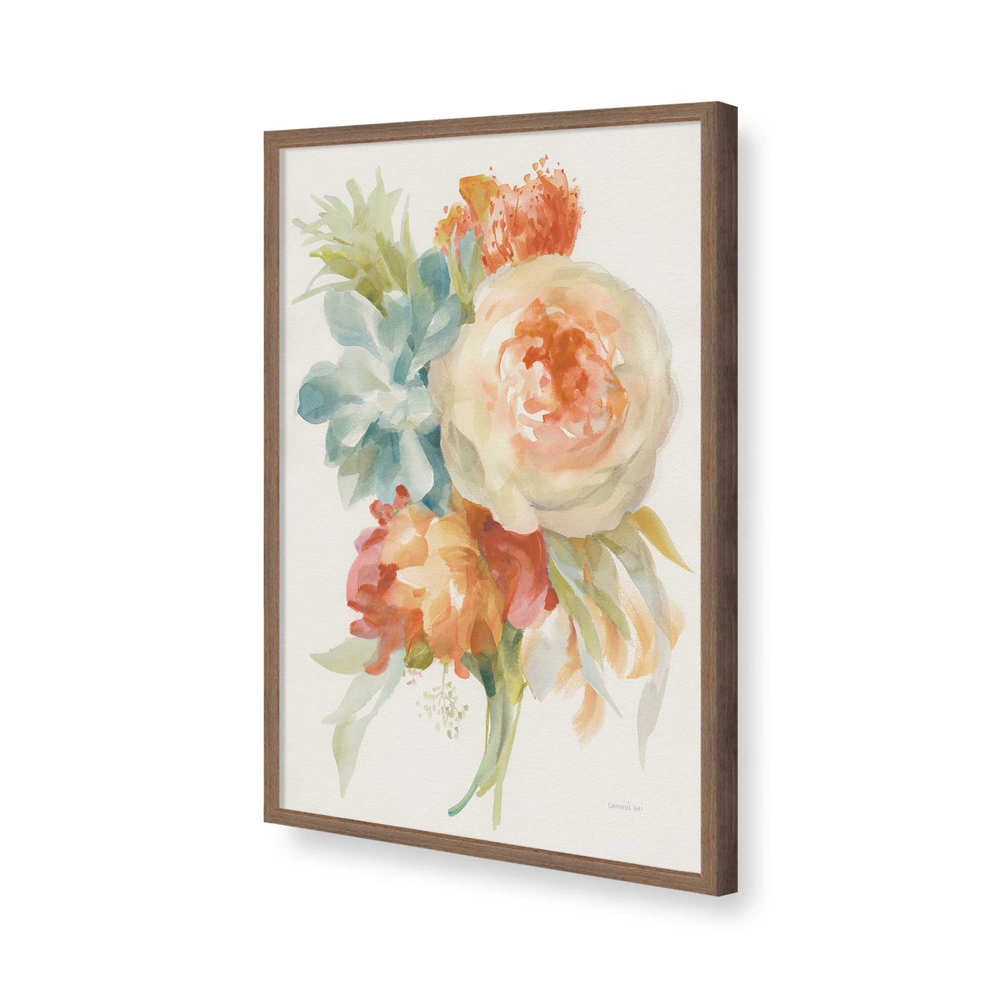[Color:Walnut], Picture of art in a Walnut frame of the corner