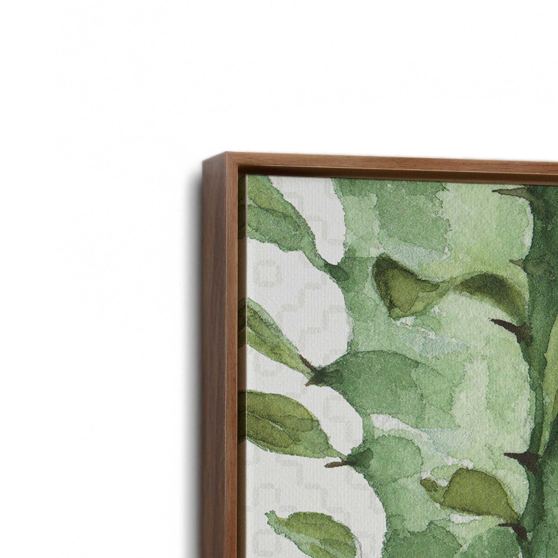 [Color:Walnut], Picture of art in a Walnut frame at an angle