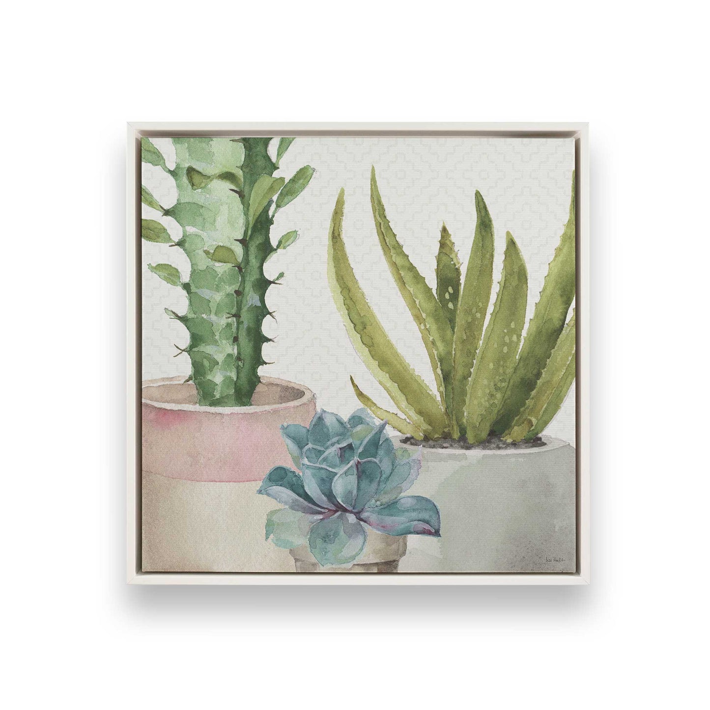 [Color:Opaque White], Picture of art in a White frame