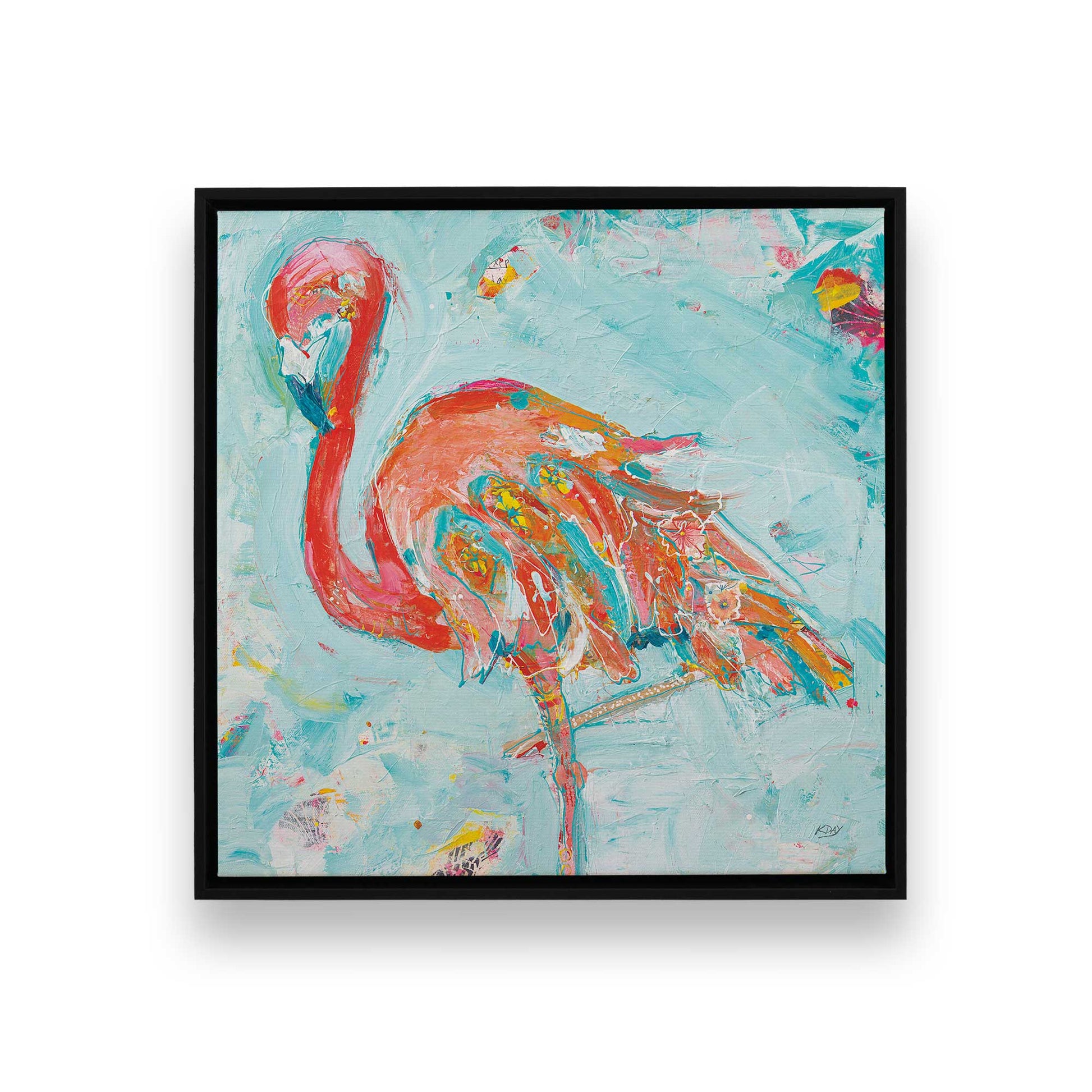 [Color:Satin Black], Picture of art in a Satin Black frame