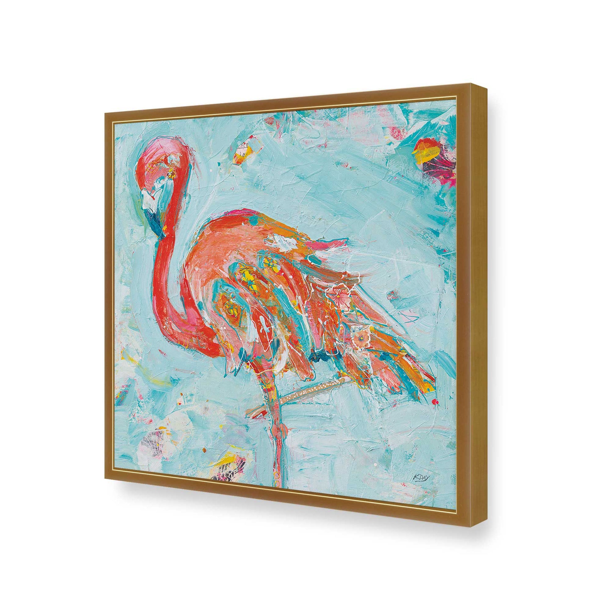 [Color:Polished Gold], Picture of art in a Polished Gold frame of the corner