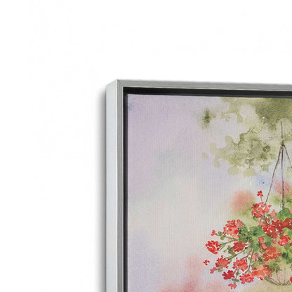 [Color:Polished Chrome], Picture of art in a Polished Chrome frame at an angle