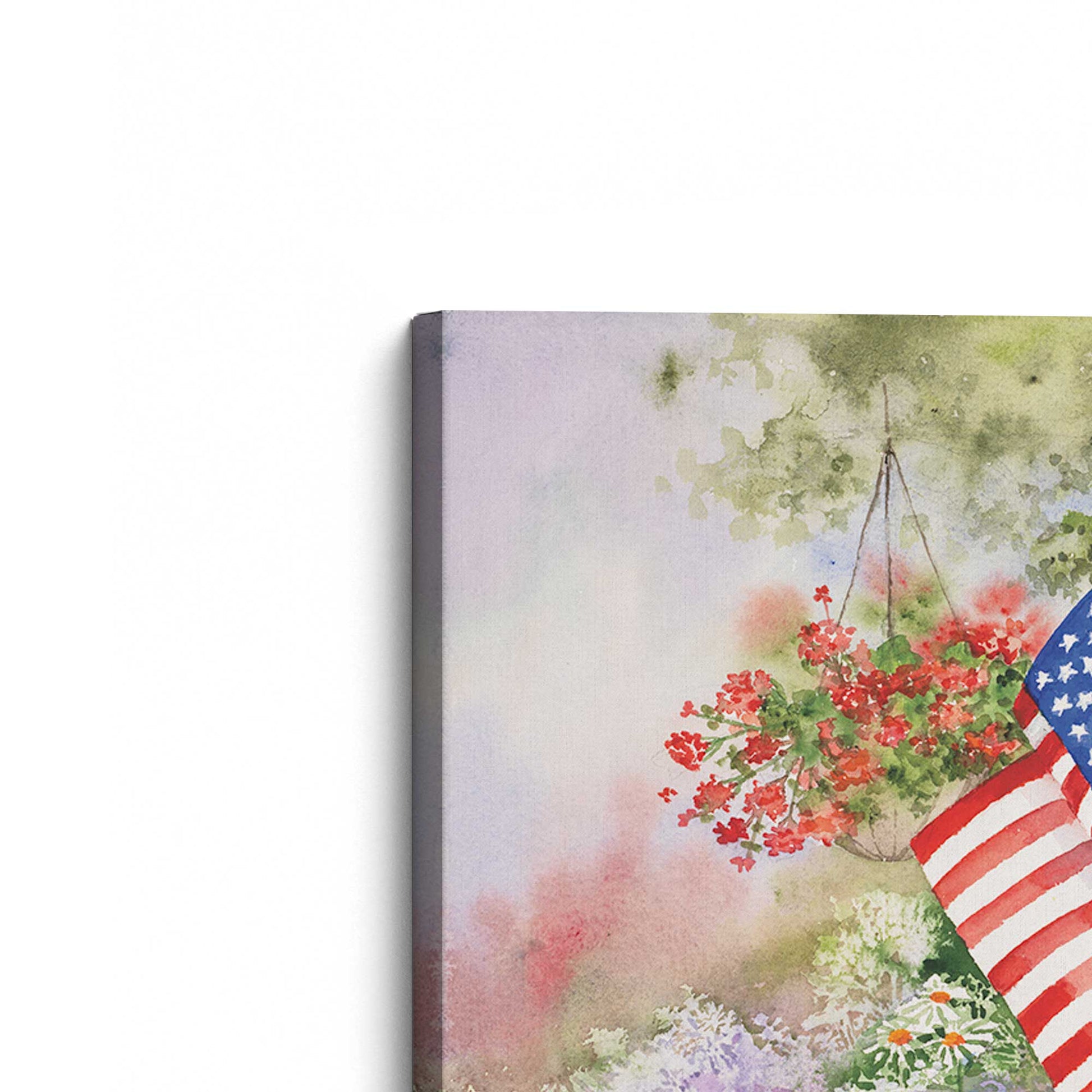 [Color:Stretched Canvas], Picture of the corner of the art