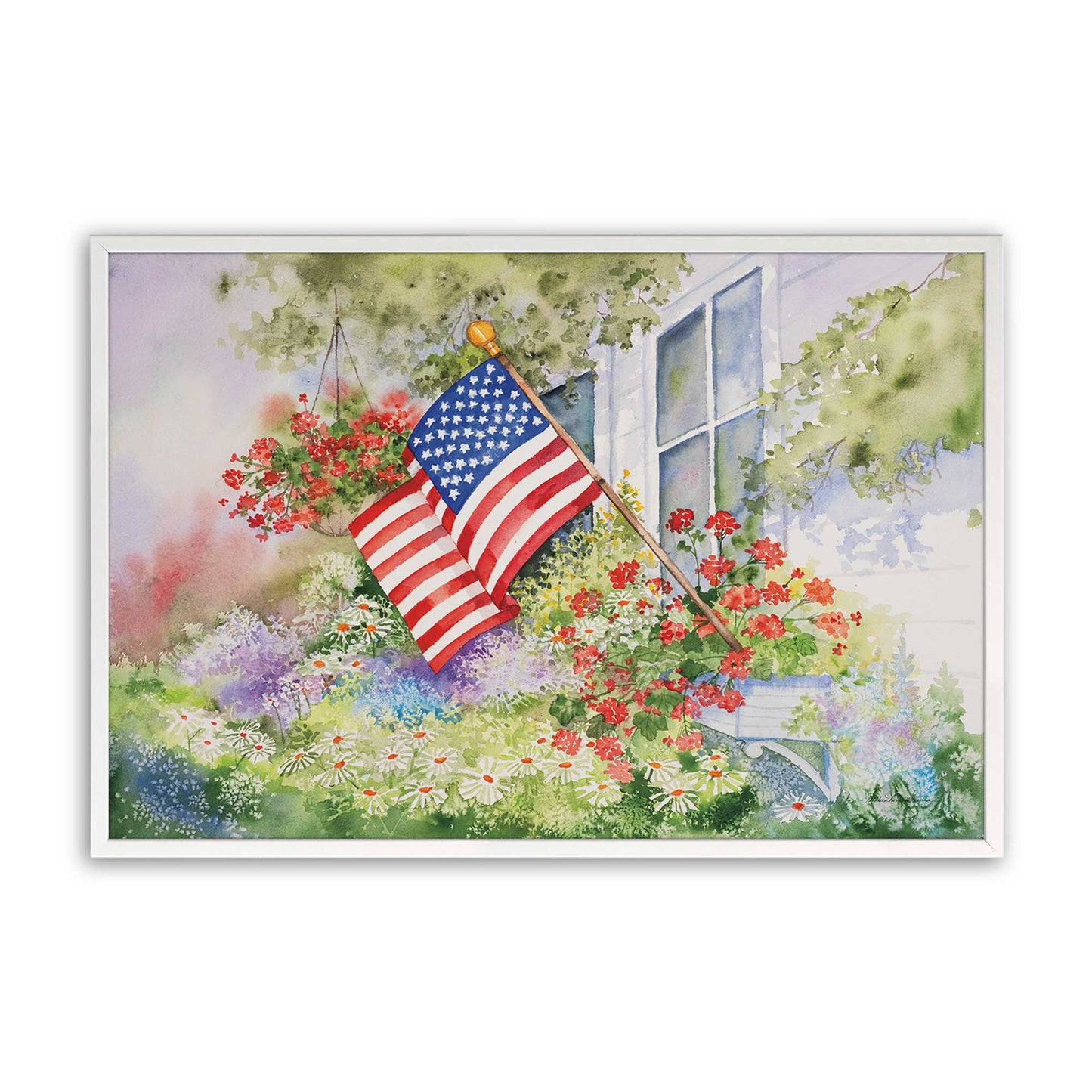 [Color:Opaque White], Picture of art in a Opaque White frame
