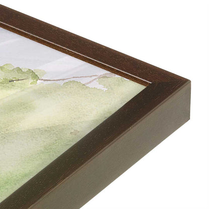 [Color:Belvinder Brown], Picture of art in a Belvinder Brown frame at an angle