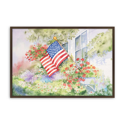[Color:Brown], Picture of art in a Brown frame