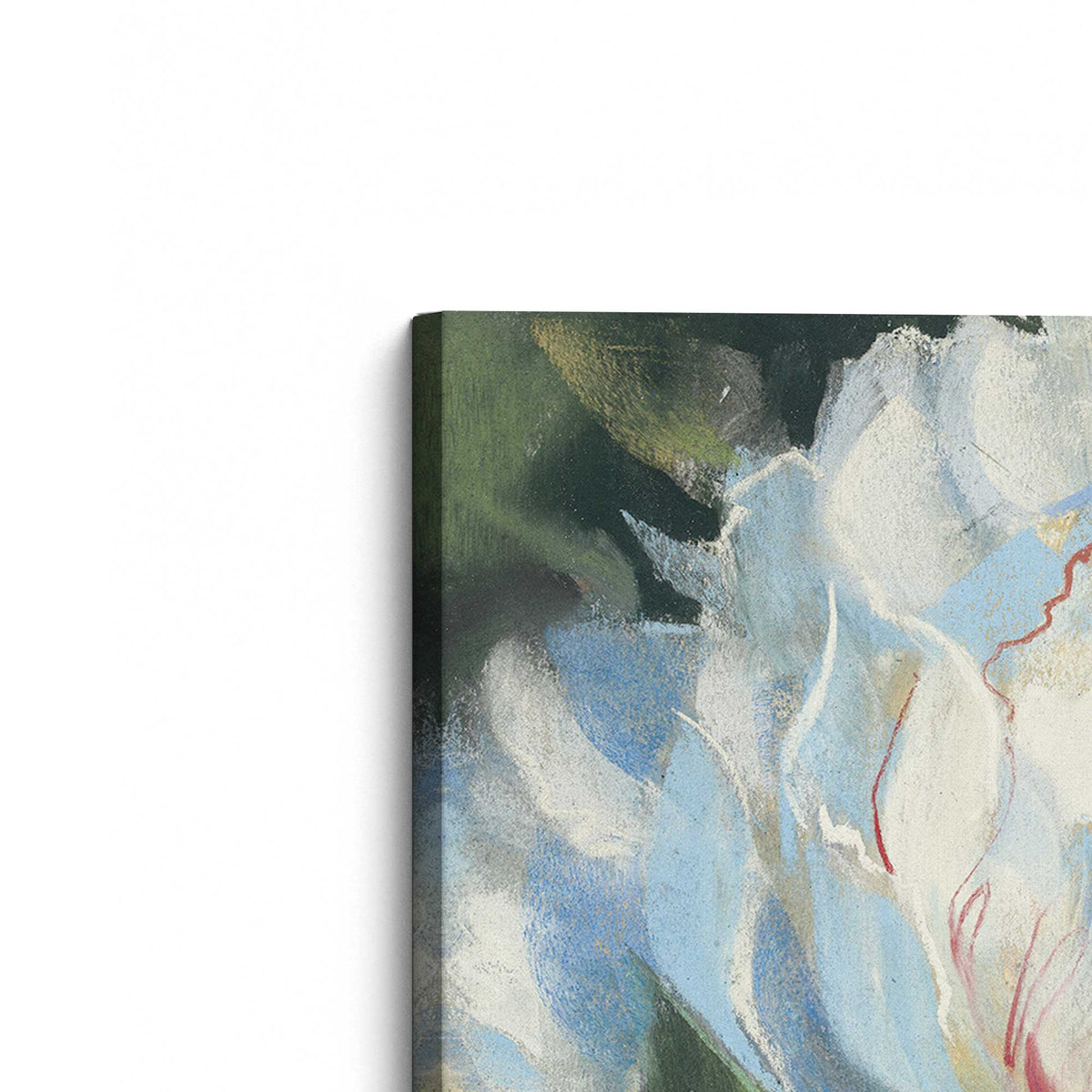 [Color:Stretched Canvas], Picture of the corner of the art