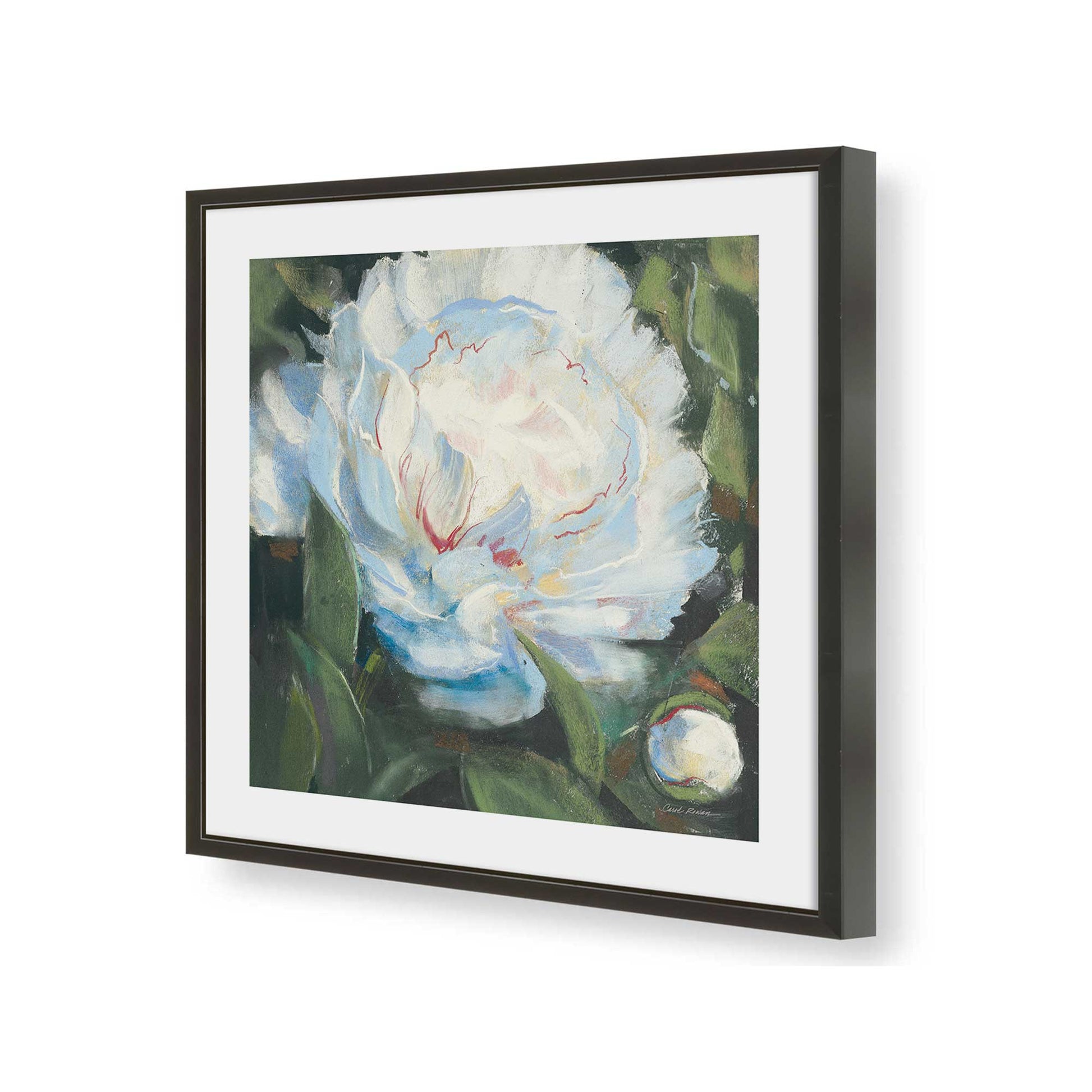 [Color:Satin Black], Picture of art in a Satin Black frame of the corner