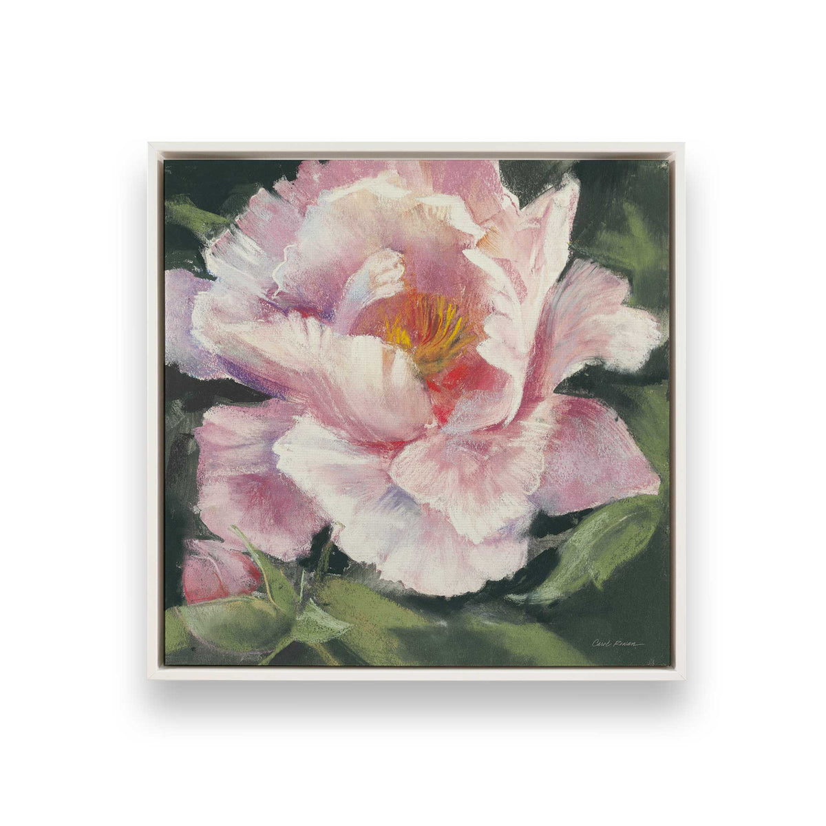 [Color:Opaque White], Picture of art in a White frame