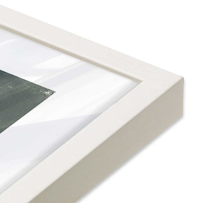 [Color:Opaque White], Picture of art in a Opaque White frame at an angle