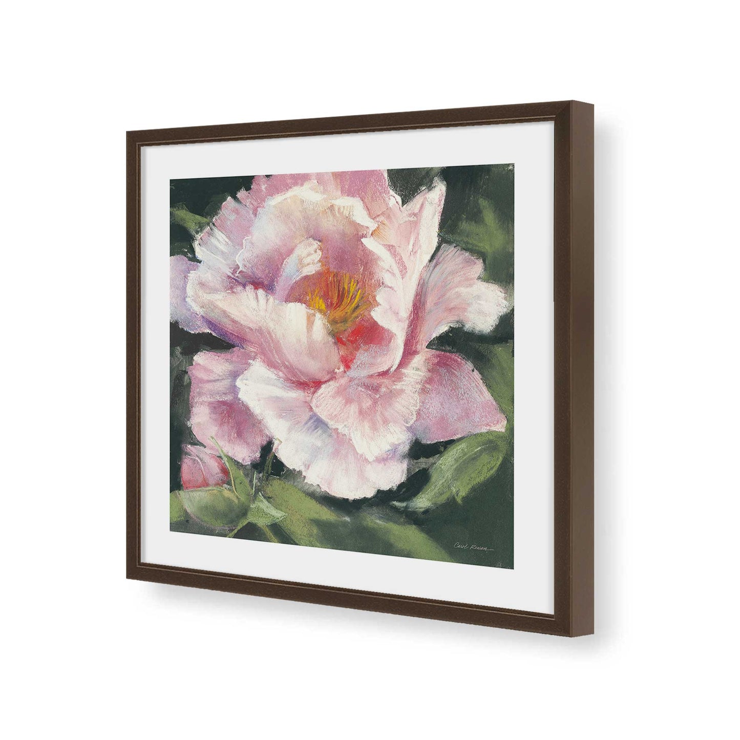 [Color:Espresso], Picture of art in a Espresso frame of the corner
