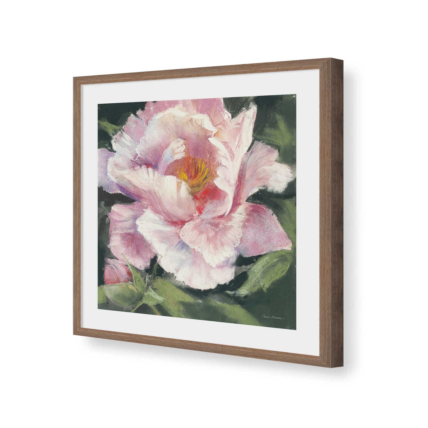 [Color:Walnut], Picture of art in a Walnut frame of the corner