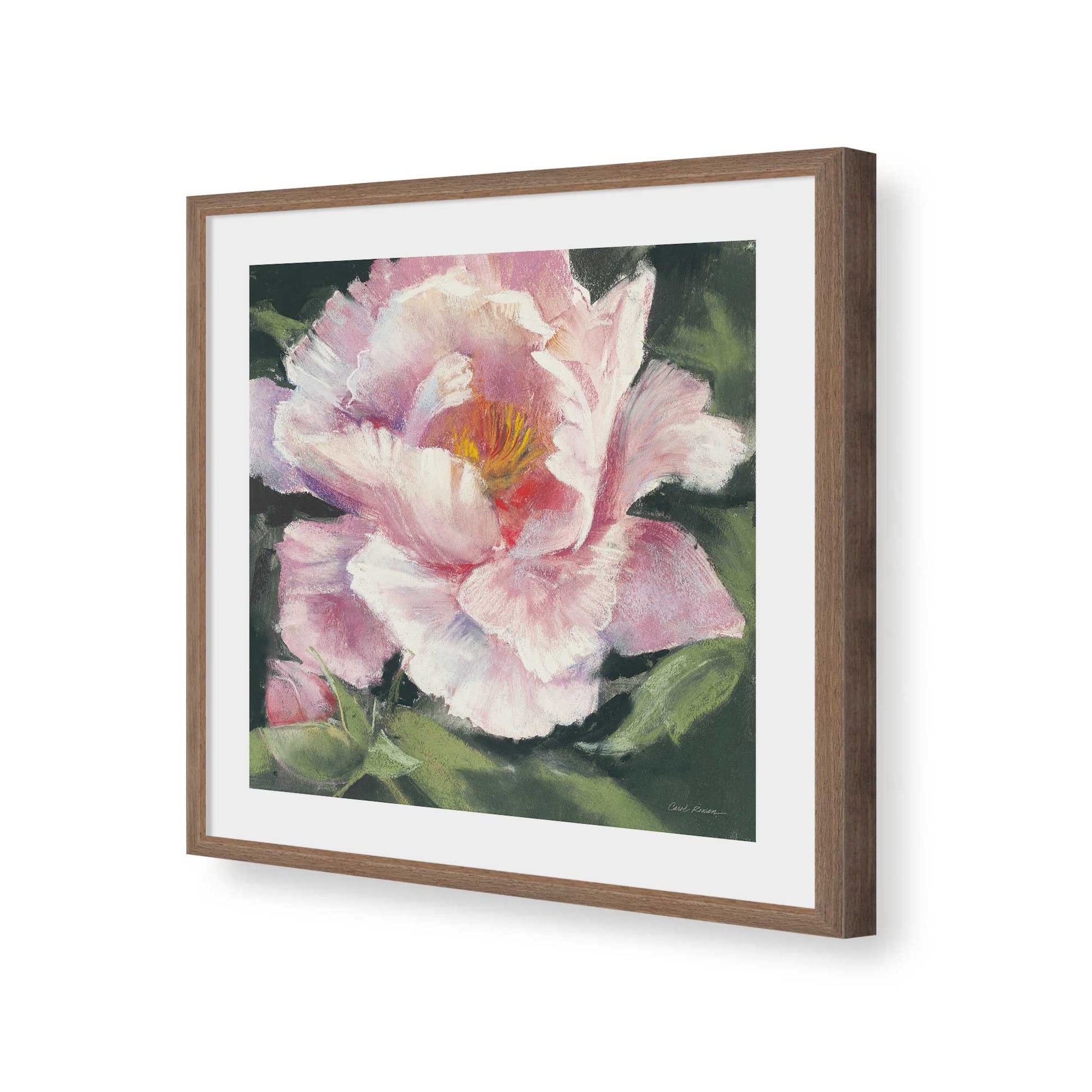 [Color:Walnut], Picture of art in a Walnut frame of the corner