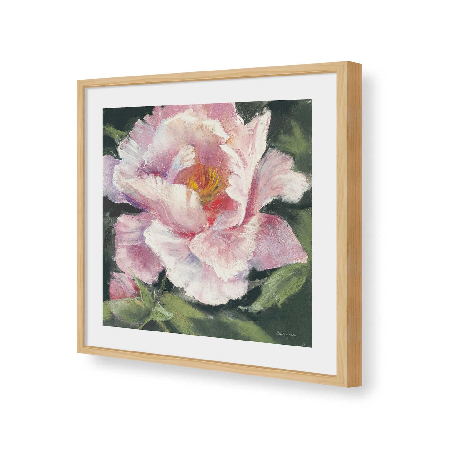 [Color:American Maple], Picture of art in a American Maple frame of the corner